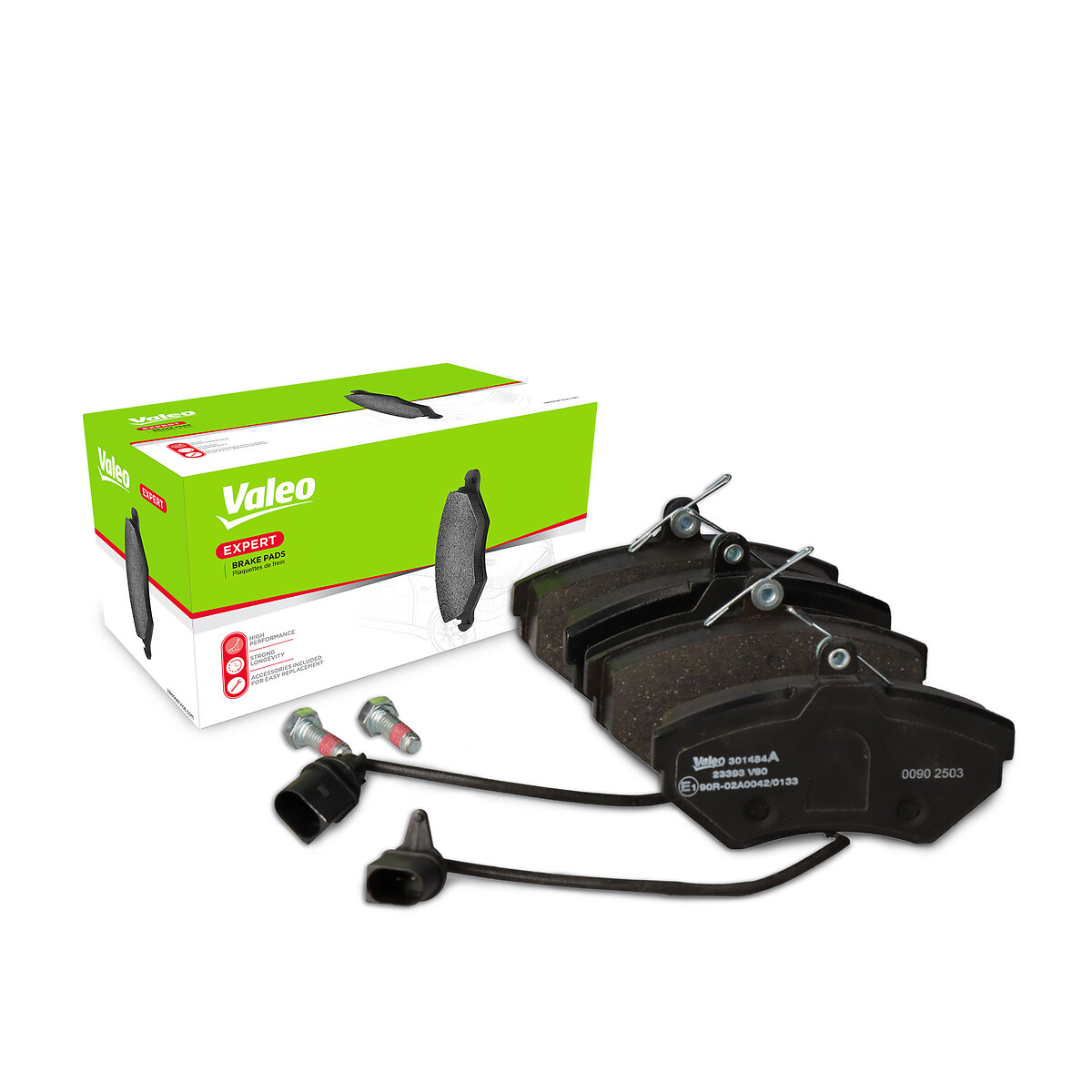Jeu de 4 plaquettes de frein VALEO ref. 301484A
